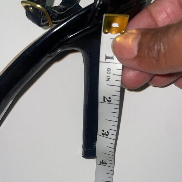 LC Lauren Conrad Women's Black Patent Leather Heels Occasion Event Date 8.5 - Picture 8 of 10